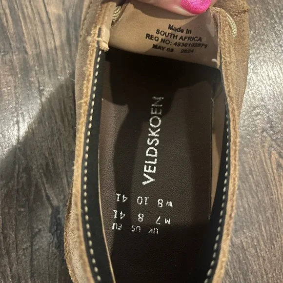 Veldskoen heritage farmer Tan Suede Chukka Boots. M size 8 W 10. - Picture 4 of 6